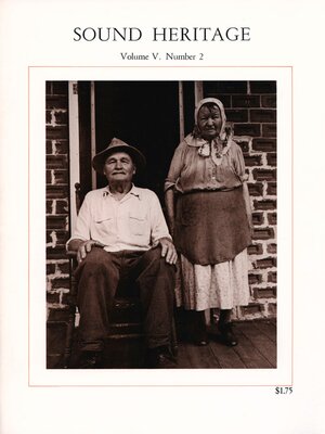 cover image of Sound Heritage, Volume V, Number 2
